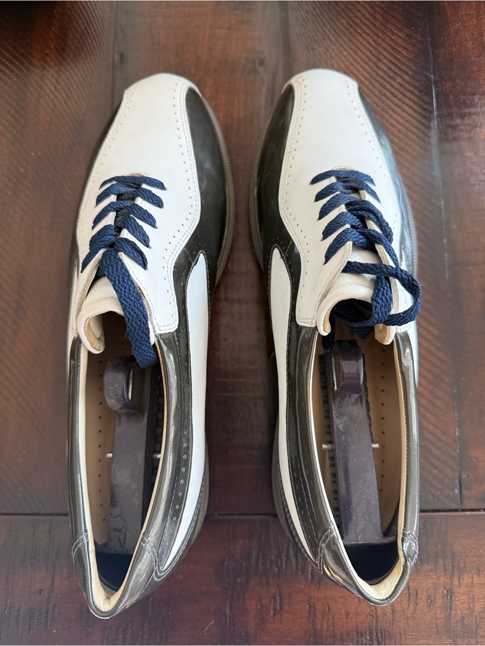 Ecco White and Black Women’s Golf Shoes.